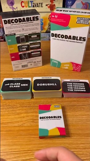 Can you decode the secret meaning? 🧩🤔 #boardgames #partygames #gamenight #decodables