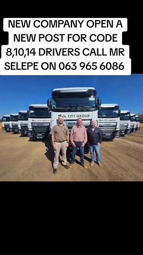 New Job Openings for Drivers in South Africa