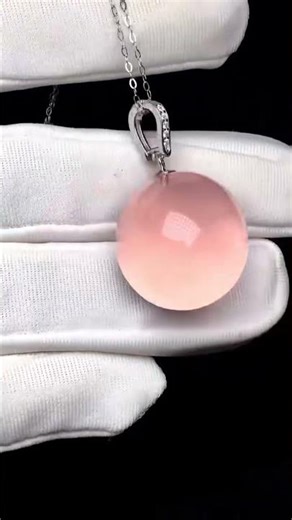 💎 Natural Rose Quartz Free-Form Pendant