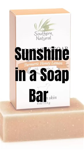 Our newest soap is a true delight. Like Sunshine in a bar. #goatmilksoap #naturalskincare #southernnatural #barsoap #turmericsoap | Southern Natural LLC