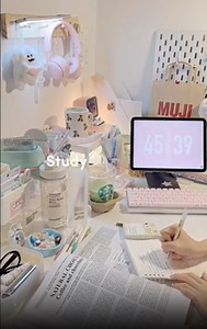 New Desk Setup and Study Vlog