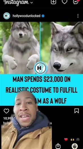 A Minute with Mar-J: Man Wolf #Man #Animal #Funny #Costume #Crazy #shorts #funnyjokes