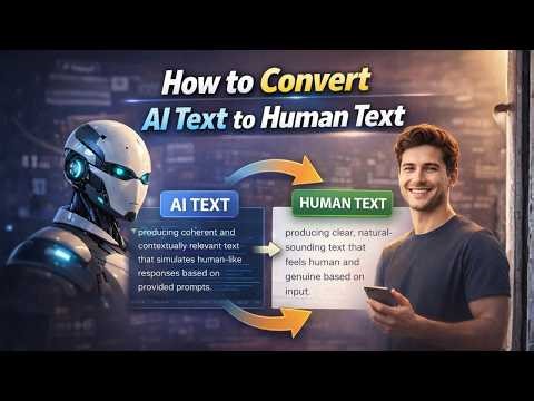 How to Convert AI Text to Human Text? | Humanize AI Generated Text!