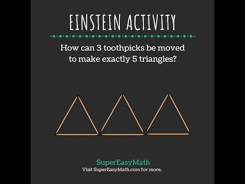 How can 3 toothpicks be moved to make 5 triangles?