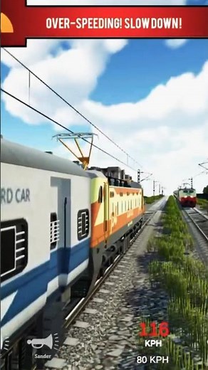 Overspeeding Train Warning! Intense Indian Rail Simulator Moment 🚆🔥