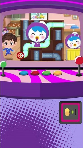 뽀로로 오락실🎮 파이프를 연결해 뽀로로를 씻겨주세요! #뽀로로게임 #뽀로로 #gameplay #shorts #kids
