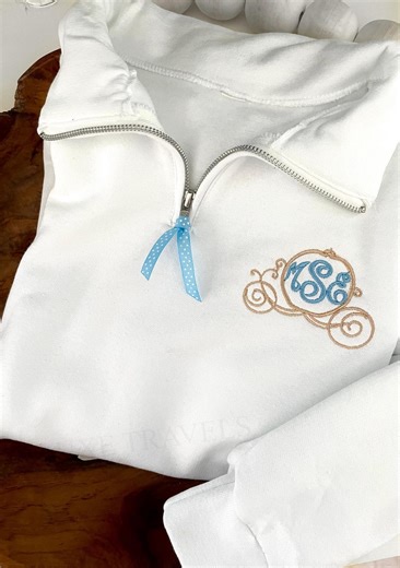 Princess Coach Quarter Zip, Castle Quarter Zip, Princess Sweatshirt - Etsy