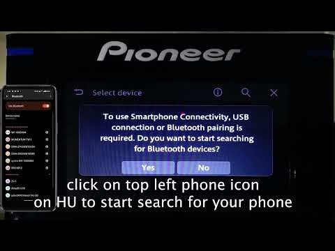 PIONEER DMH A5450BT - HOW TO CONNECT ANDROID AUTO