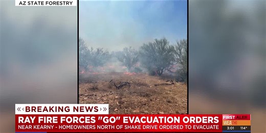 Ray Fire, Shake Fire lead to evacuations of Pinal County town