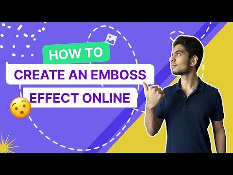 How to Create an Emboss Effect Online