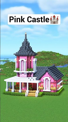 Minecraft Pink Castle🏰 #minecraft