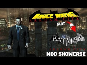 Bruce Wayne skin in Arkham City Skin MOD Showcase ! (How to play as Bruceman in Arkham City)