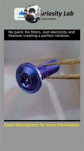 See how titanium 😱 changes its calour #shorts