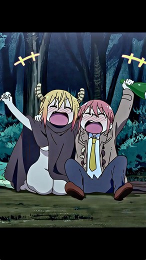 Elle devient meilleure amie avec un dragon 😂 l Miss Kobayashi's Dragon Maid l #anime #shorts