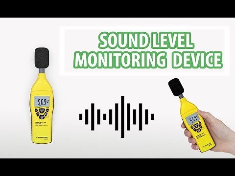 Sound level measuring meter to measure sound in decibels