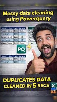 Power Query se Data Clean in 10 Seconds – Job Hack 2026! #excel #shorts
