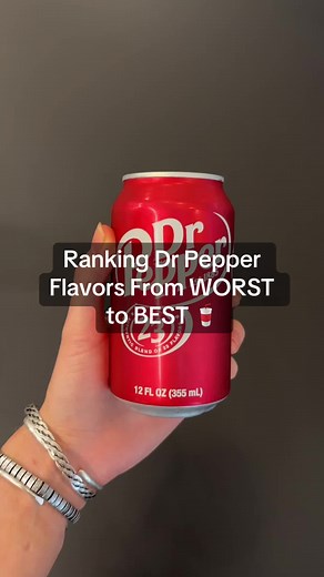 All flavors of the second most popular soda in America, @Dr Pepper, ranked from worst to best (click the link in bio to read the full article) #soda #drpepper #ranking #ranked