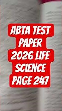 Madhyamik ABTA Test Paper 2026 Life Science Page 247 Solve #abta2026 #shorts #madhyamik