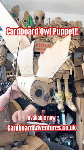 The Evolution of my Cardboard Owl Puppet!! #cardboard #owl #puppet