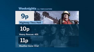 7.2K views · 31 reactions | Did you know that you can catch Highway Thru Hell, Heavy Rescue AND Weather Gone Viral EVERY weeknight starting at 9/8c??? Well if you don't know, now you know.  | The Weather Channel | Facebook