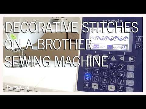 How To Sew Decorative Stitches On A Brother Sewing Machine