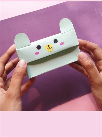 How to Make Bear Box with Paper 🐻 | Easy DIY Gift Box | No Glue #DIYBearBox #PaperCraft #OrigamiBox #GiftBoxDIY #EasyCraft