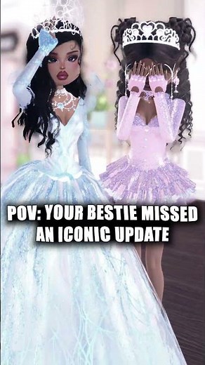 POV: YOUR BESTIE MISSED ICONIC WICKED UPDATE In DTI #dresstoimpress #roblox #shorts #relatable