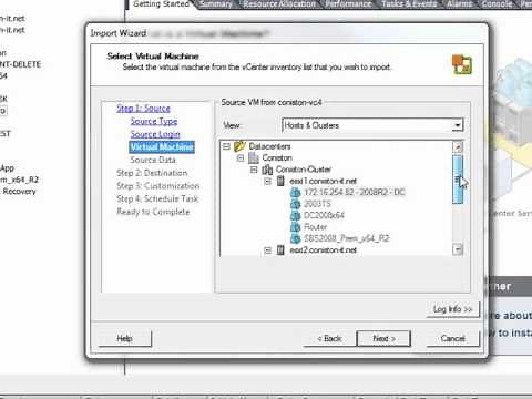 Virtual Center (VIM) Resizing Guest Hard Drive Sizes With VMware Converter