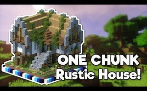 【Pixlriffs│建筑】One Chunk Rustic House 一区块建筑：乡村房屋