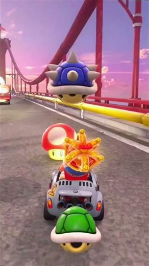 THIS WAS AN ELITE BLUE SHELL DODGE #mariokartworld #mariokart #blueshell