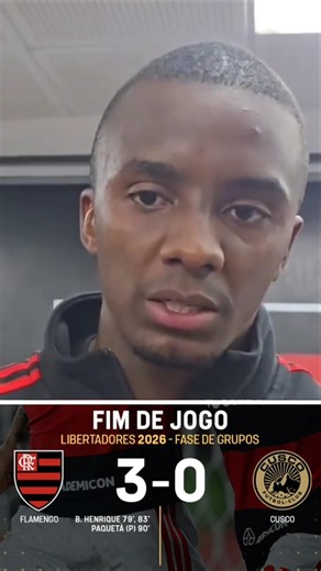 ANDREW SPEAKS AFTER STARTING IN GOAL FOR FLAMENGO IN 3-0 VICTORY OVER CUSCO #flamengo #mengão