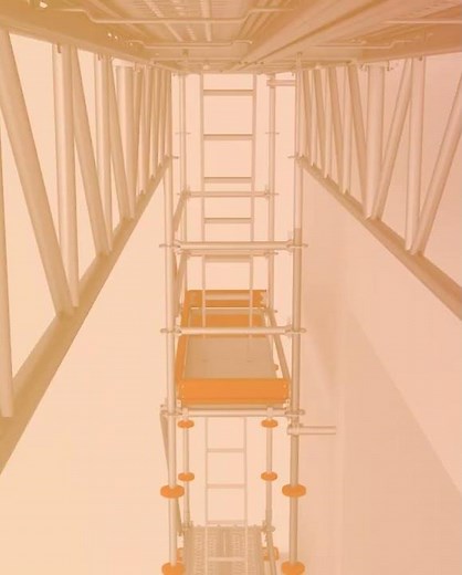 Catari US® ringlock scaffolding system Solutions: Façade structure