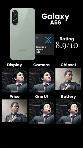 Rating your smartphone - Samsung Galaxy A56 #shorts #viral #viralshorts #edit #samsung #galaxya56