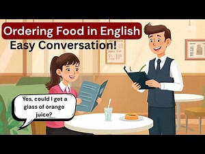 English Conversation Practice | Ordering Food at a Restaurant #orderingfood
