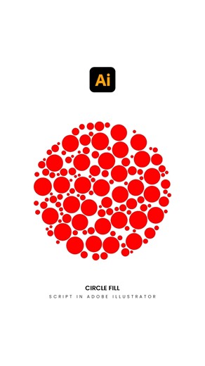 Adobe Illustrator Tips 2025 | Circle Fill script #learncreative
