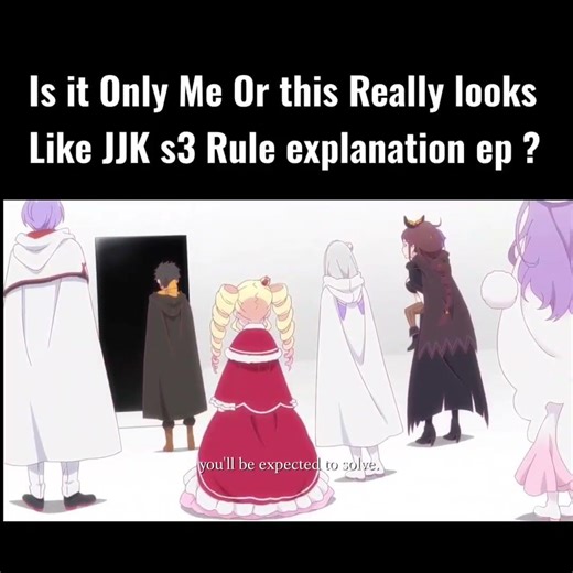 Is it only me or this really is a JJK s3 reference? #rezero#trending#viral#subaru#anime#shorts