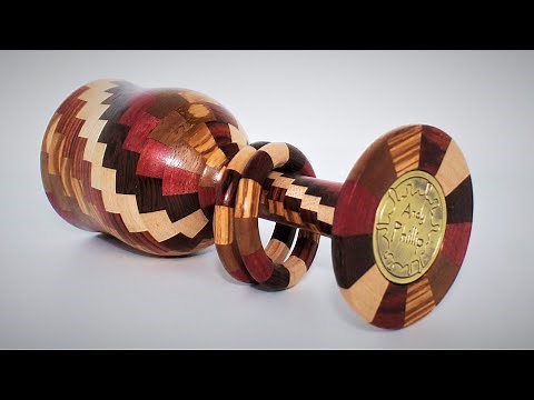 Woodturning - A Segmented Goblet