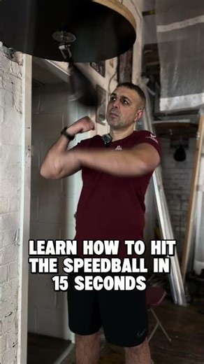 LEARN HOW TO HIT THE SPEEDBALL IN 15 SECONDS #boxing #foryou #coach #tips