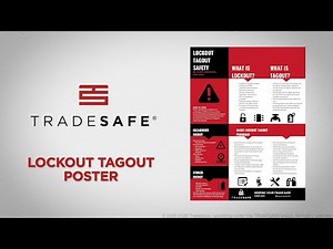 Lockout Tagout Safety Poster | TRADESAFE