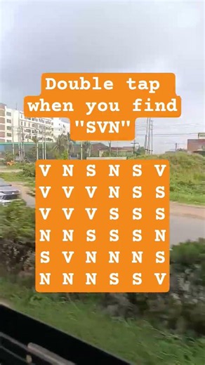 Observation Visual Test: 5 Seconds For You To Spot:SVN . Try Your Skills! #search #puzzle #shorts