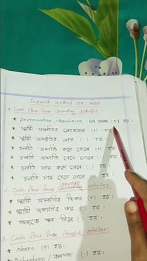 Intermediate accounting.. chapter 7. cash flow statement. National University