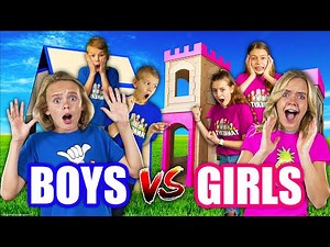 Girls VS Boys Challenges! | Fun Squad