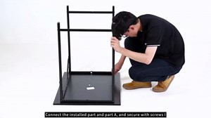 Computer Desk 47 Inch Office Desk for Small Spaces Simple Modern Metal Frame Table for Home Office Study Writing, Black