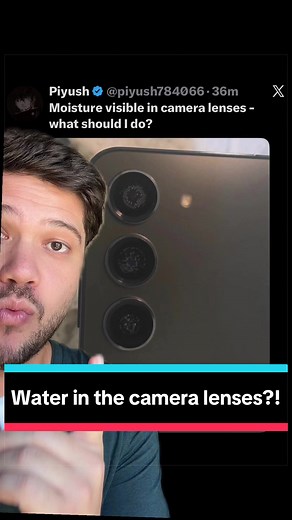 Water inside of phone cameras!? #tech #samsung #s25 | samsung
