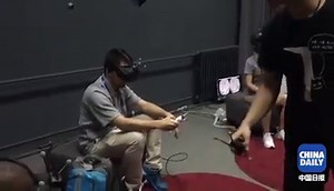 Eighteen overseas students spent Monday visiting the most innovative enterprises in Beijing, including leading #VR company Noitom, where they get a glimpse of the latest #technology. | China Daily