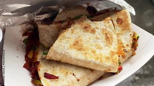 Street food in America. American street food on the streets of Seattle.