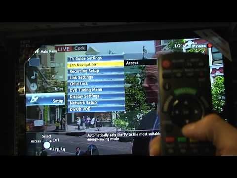 how to re tune a 2011 panasonic tv.