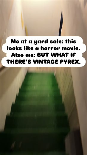 Creepy Basement Thrifting Adventure for Vintage Pyrex
