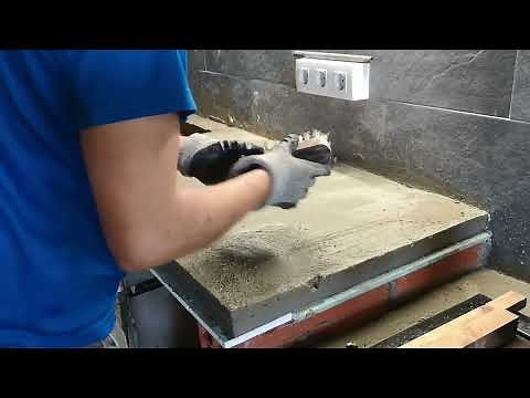Como hacer una ENCIMERA de CEMENTO O CONCRETO con 10€ de materiales