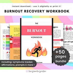 Burnout Recovery Workbook | Stress & Trauma Management Tools for Counselors and Therapists - Etsy